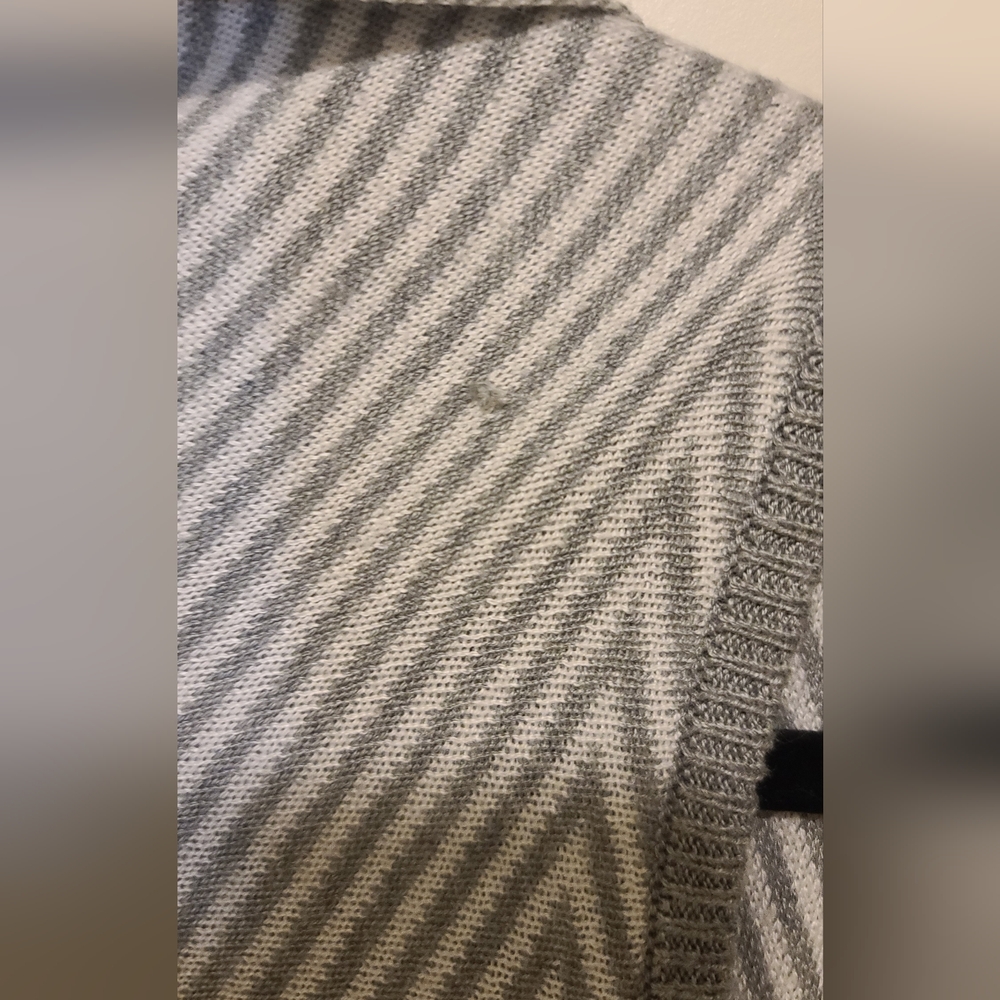 Dynamite Gray&White Geometric Print Sleevless Cardigan Size XS-S - Picture 5 of 5